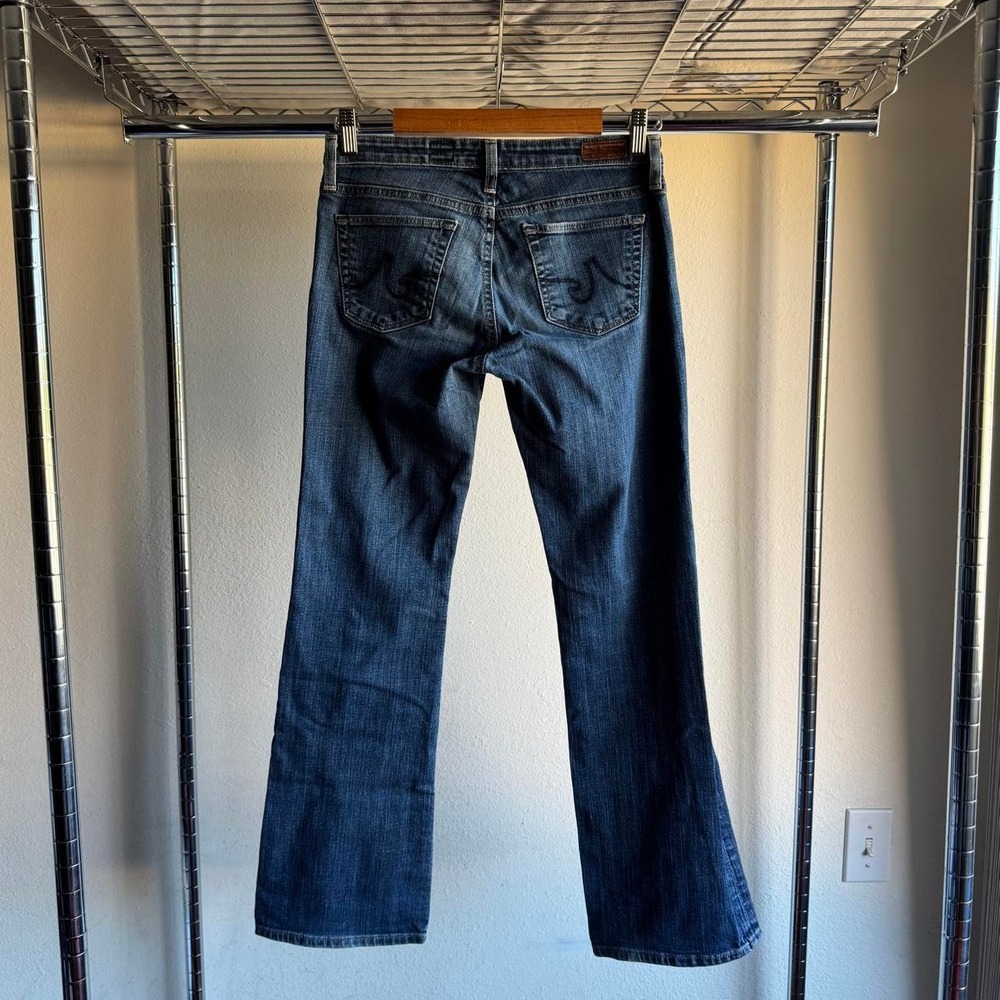AG Adriano Goldschmied Angelina Petite Bootcut Jeans Blue Low Rise Y2K Size 27